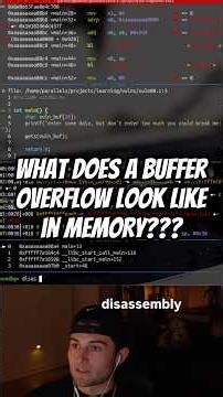 This is what a buffer overflow looks like in memory #c #programming #computerscience #reverse #fyp