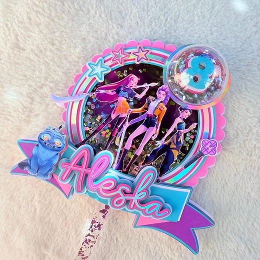 KPOP Cake Topper, Hunter Cake Topper, Huntrx, Birthday - Etsy