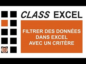 EXCEL - FILTER DATA IN EXCEL WITH A CRITERION