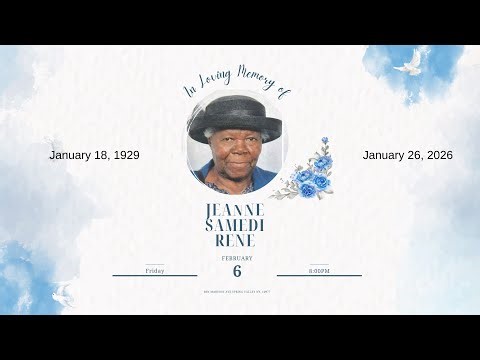 In Loving Memory Of Jeanne Samedi René | Vendredi 6 février, 2026 | FSBC OF SPRING VALLEY, NY