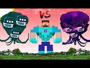 Armored Herobrine vs Wither Storm in Minecraft!
