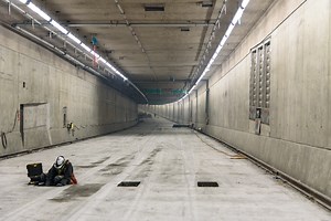 Watch: New time-lapse video shows lower roadway being pieced together in Seattle tunnel