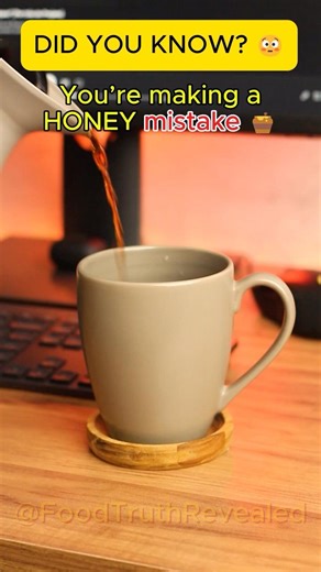 “Stop Adding Honey to Hot Tea 😳 #foodfacts #honey #foodtruth #didyouknow #shorts #healthtips