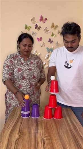 Epic Ball Balancing Cup Cascade Challenge – Can We Do It? 🏆