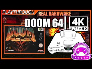 DOOM 64 (1997) 100% Secrets | Wranker 4K Nintendo 64 Real Hardware Playthrough | Retrotink 4K