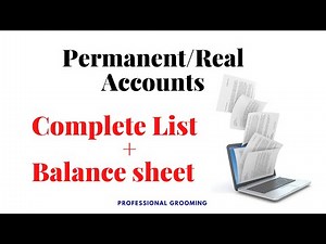 Permanent accounts in accounting