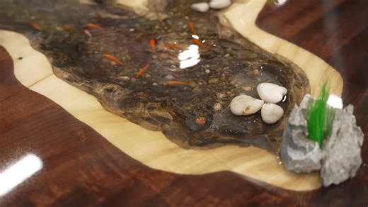 I tried putting an aquarium inside a table - what could go wrong?