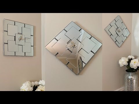 Dollar Tree DIY || Mirrored Wall Clocks