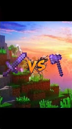 Sword vs axe in Minecraft 😱🥵