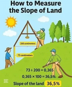 Basic knowledge for civil engineering | How to measure the slope of land | #shorts #civilengineering