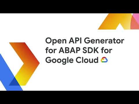 Getting Started With Open API Generator for ABAP SDK for Google Cloud