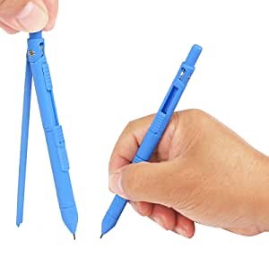 Mechanical Pencil 0.7mm Compass for Geometry Drawing Tool 2 in 1 Geometry Compass, Circle Drawing Drafting Tool, Compass with Pencil