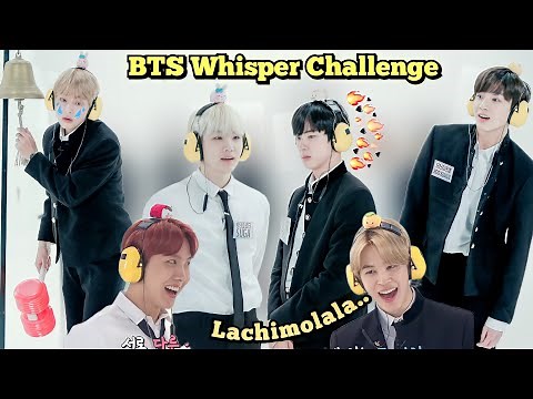 BTS Whisper Challenge // Real Hindi Dub // Run Ep.41