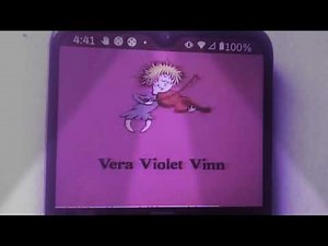 Letter V- Vera violet vinn very awful on her violin