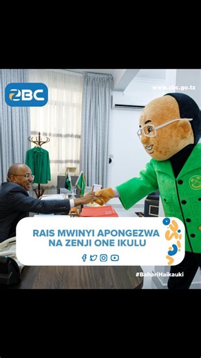 Rais wa Zanzibar na Mwenyekiti wa Baraza la Mapinduzi Mhe.Dkt.Hussein Ali Mwinyi akisalimiana na Zenji One leo Ofisini kwake Ikulu Zanzibar tarehe 23 Aprili 2025. Zenji One amempongeza Rais Dkt.Mwinyi kwa kutekeleza Ilani ya uchaguzi ya CCM 2020-2025 kwa miradi mbalimbali ya maendeleo katika kila sekta, pia kwa kuwa Mgombea wa Urais wa Zanzibar 2025-2030 na kuahidi kuendelea kutangaza kazi nzuri anayoendelea kufanya na kushiriki katika hamasa za kampeni katika Uchaguzi Mkuu mwaka huu Oktoba. #ZB