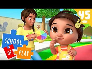 Nina Learns the Primary Colors! | Cocomelon Songs and Nursery Rhymes | School of Play