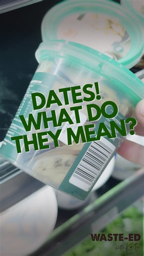 Ever get confused about best before vs use by dates? Many different products have different types of dates, so understanding what they all mean is key to reducing food waste 🌿 #foodwastetips #sustainability #lovefoodhatewaste | Waste-Ed With Kate
