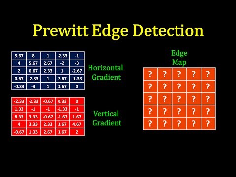 Image Processing Tutorial - Prewitt Edge Detection Solved Example (Edge Map)