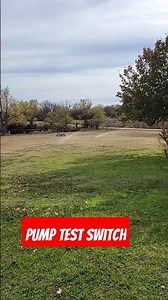 Testing sprinklers using pump test switch