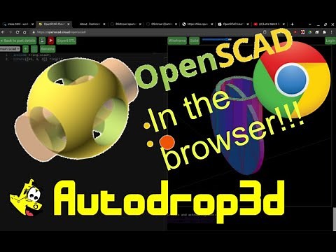 OpenSCAD.cloud in browser with multi file includes