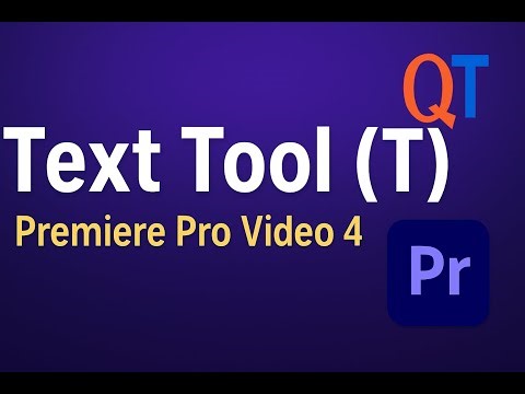 Mastering the Text Tool (T) in Premiere Pro | Video 4 | Qureshi Tech