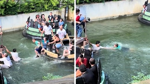 Boy Rescued After Falling Off Six Flags Roaring Rapids Ride Following Malfunction
