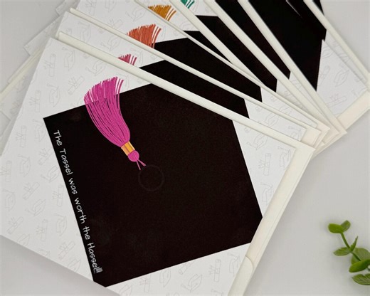 Graduation Card Pack | the Tassel Was Worth the Hassel!!! | 10 Pack - Etsy