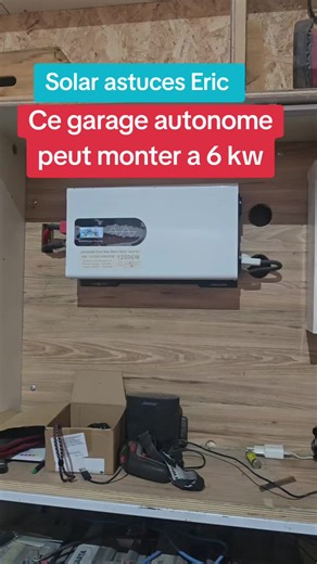 Ce garage autonome peut monter a 6 kw