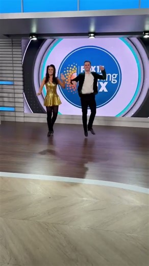 A Taste of Ireland dancers jig on the Fox 17 Morning Mix