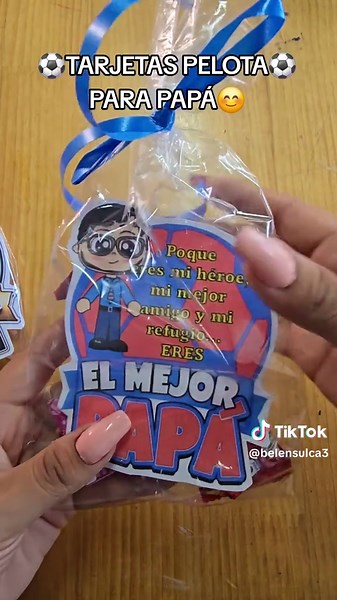 TARJETA PELOTA: Regalos Creativos para Papá
