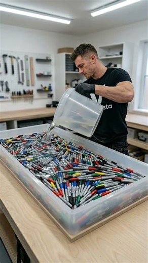 I Turned Sharpies Into a Luxury Epoxy Resin Dining Table ✍️✨