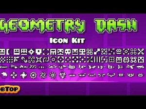 All Geometry Dash Icons as of 1.8! (Robtop's Icon Kit)