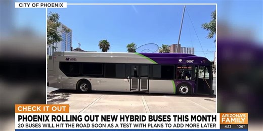 City of Phoenix rolls out new hybrid buses
