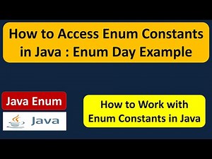 How to Access Enum Constants in Java : enum Day Example | Java enum | enum in Java | Java Tutorial