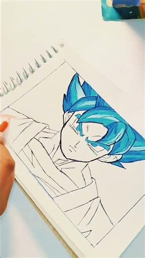 how to draw goku for beginners || #shorts #drawing #goku