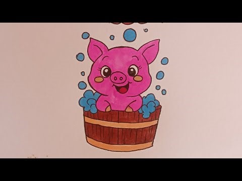 How to draw a pig 🐖 ||easy pig drawing ||sketch
