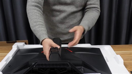 HKC猎鹰二代G27H2显示器安装视频，有手就行！ 27寸2K友达180hz高刷，HDR400认证！ 显示器 HKC 卖电脑