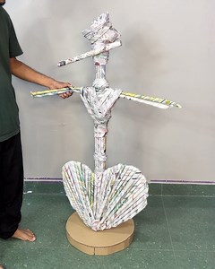 Newspaper Doll DIY #crafts #Idea | Deep's CRAFT