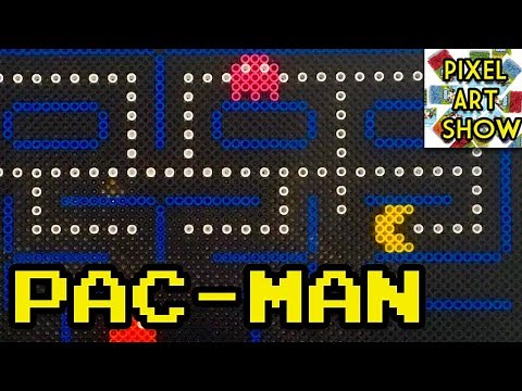 Pac-Man in Perler Beads - Pixel Art Show