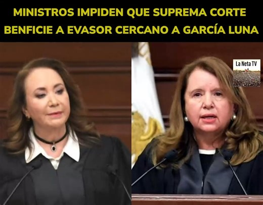 15K views · 641 reactions | Ministros de la Suprema Corte como Loretta Ortiz y Yasmín Esquivel, dan revés a tío de Cárdenas Palomino, evasor fiscal y vinculado a García Luna. | La Neta TV | Facebook