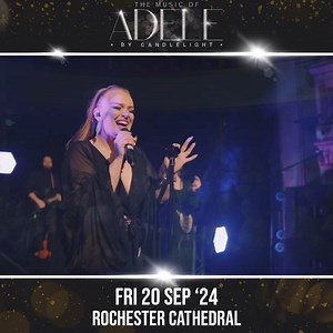 13K views · 313 reactions | THE MUSIC OF ADELE BY CANDLELIGHT AT ROCHESTER CATHEDRAL! ️ TICKETS NOW ON SALE  https://boxoffice.concertsbycandlelight.com/events/kindadustyltd/1220230? | Concerts By Candlelight | Facebook