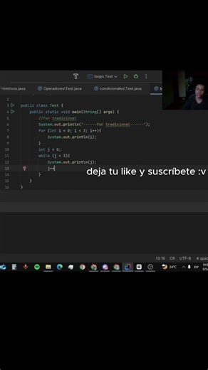 Cómo imprime valores un while en Java