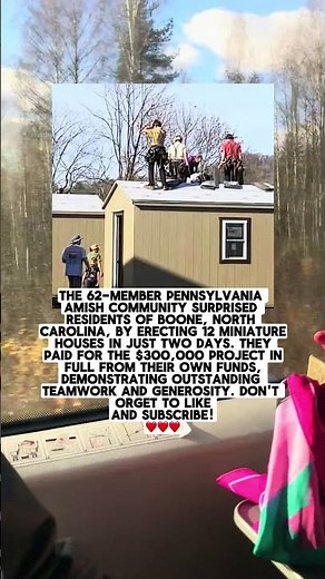 The Amish Community In Pennsylvania Built 12 Miniature Houses In Just Two Days