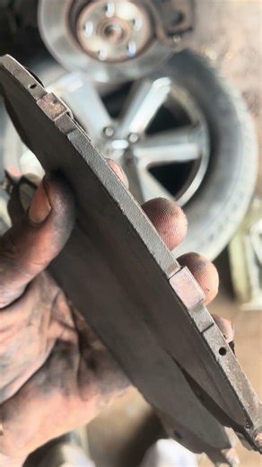 Nothing left on this 2010 Toyota Highlander brake pad #fyp #viral #cartips #brakepad