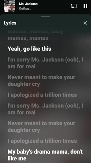 Ms. Jackson By Outkast (Lyrics) #outkast #fyp #hiphop #lyrics #creatorsearchinsight