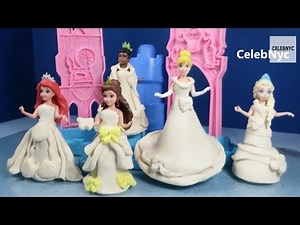 Dough Magiclip Princess spring Wedding bride dresses for dolls