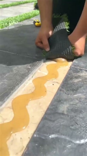 grass carpet installation process #shorts