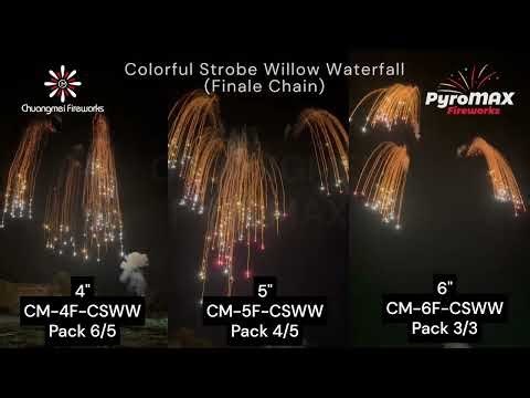PyroMAX Color Strobe Willow Waterfall