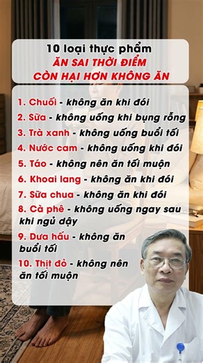 10 Loại thực phẩm ăn sai thời điểm còn hại hơn không ăn #shots #videoshort #songkhoe
