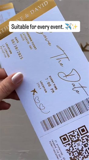 World of Wedding Co.® | Luxury Wedding Invitations | This passport-style wedding invitation is perfect for destination dreams and globe-trotting love stories. #boardingpassinvite... | Instagram